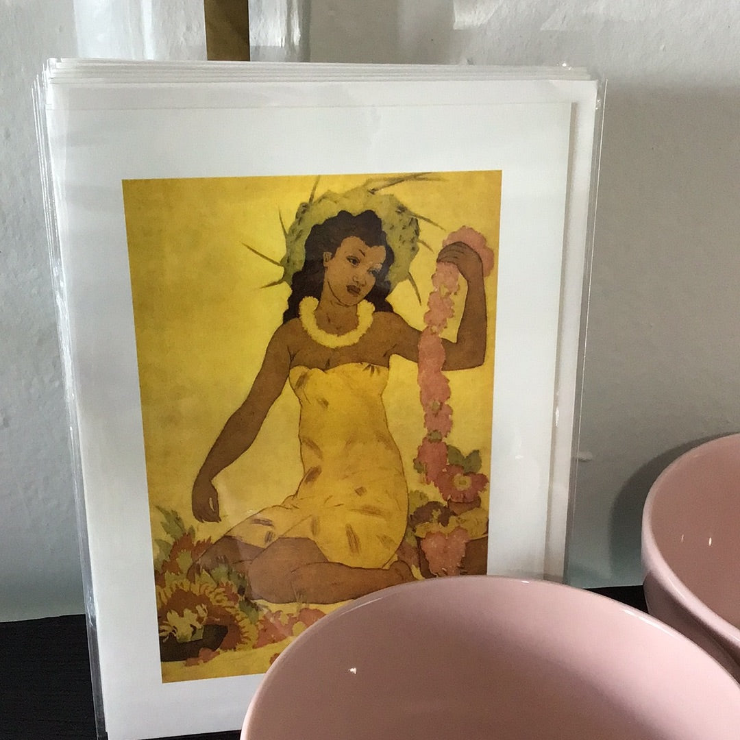 South Seas Maiden Note Card